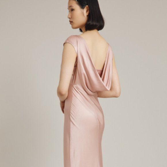 GHOST LONDON - OLIVIA SATIN MAXI DRESS - Picture 1 of 6